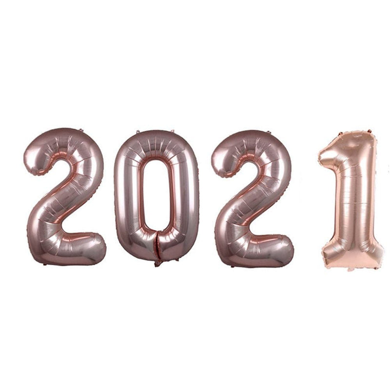2021 Multicolor Aluminum Foil Number Digital Large Balloons for New Year Eve Festival Party Supplies Anniversary Event Graduation Decoration Arts & Entertainment > Party & Celebration > Party Supplies YEUHTLL   