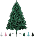 2021 New 6FT Artificial Christmas Pine Tree Holiday Decoration with Metal Stand, 1,300 Tips, Easy Assembly, for Outdoor and Indoor Decor Green Home & Garden > Decor > Seasonal & Holiday Decorations > Christmas Tree Stands BHD BEAUTY Green 6ft 