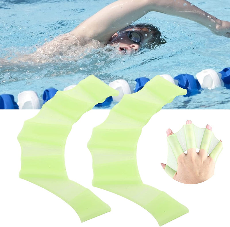 Shanrya Swim Palm Finger Gloves, Reusable Swimming Finger Webbed Gloves Elastic for Swimming Beginner Sporting Goods > Outdoor Recreation > Boating & Water Sports > Swimming > Swim Gloves Shanrya   