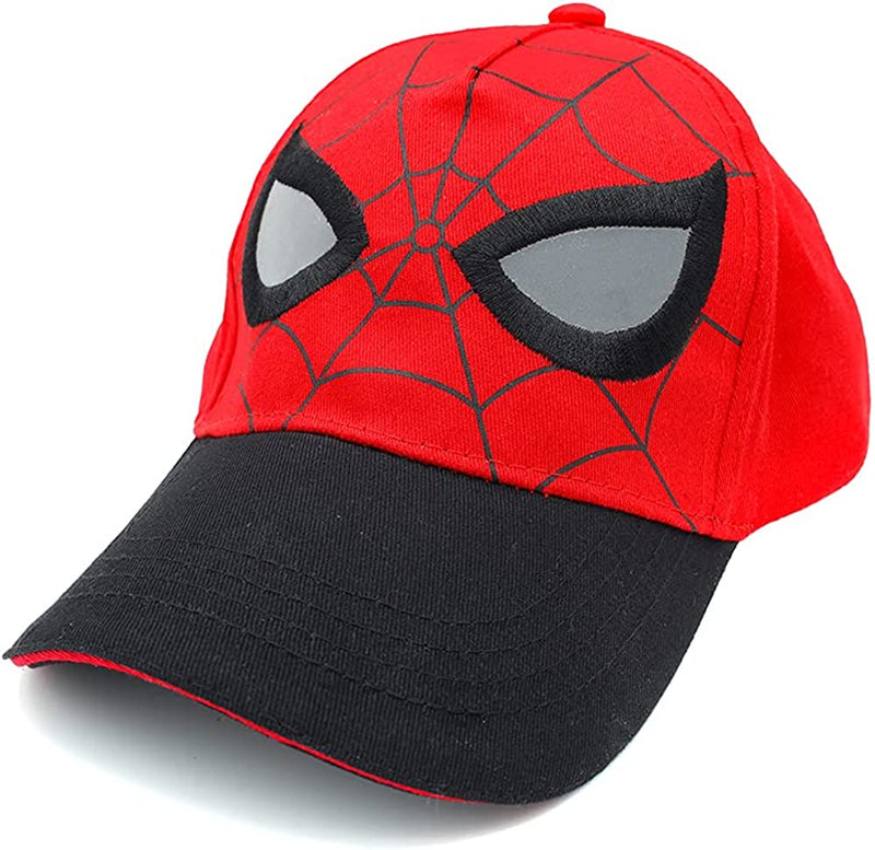 Marvel Spiderman Hat for Boys, Breathable Spiderman Baseball Cap for Toddlers, Boys Ages 3-9 Sporting Goods > Outdoor Recreation > Winter Sports & Activities Marvel Red, Black, Silver  