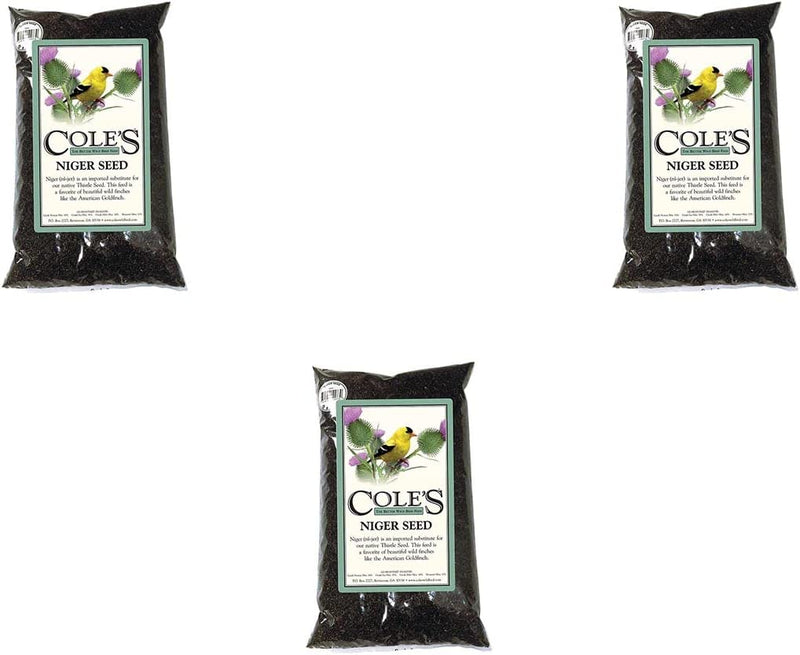 Cole'S NI05 Niger Bird Seed, 5-Pound Animals & Pet Supplies > Pet Supplies > Bird Supplies > Bird Food Cole's Wild Bird Products Three Pack  