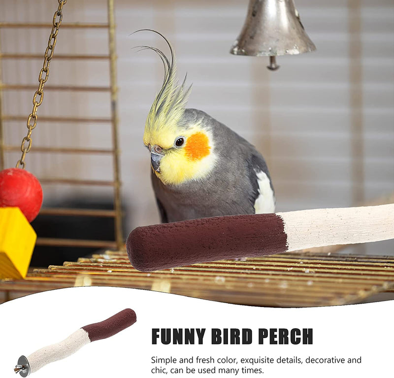 LUOZZY Parrot Perch Bird Cage Supplies Parrot Stand Wooden Bird Perch Wear-Resistant Bird Accessory Animals & Pet Supplies > Pet Supplies > Bird Supplies > Bird Cages & Stands LUOZZY   