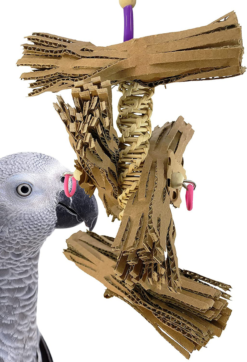 1547 Natural Helix Bonka Bird Toys Cardboard Shredder Vine Parrot Parrotlet Conure Cockatiel Beak Animals & Pet Supplies > Pet Supplies > Bird Supplies > Bird Toys Bonka Bird Toys   