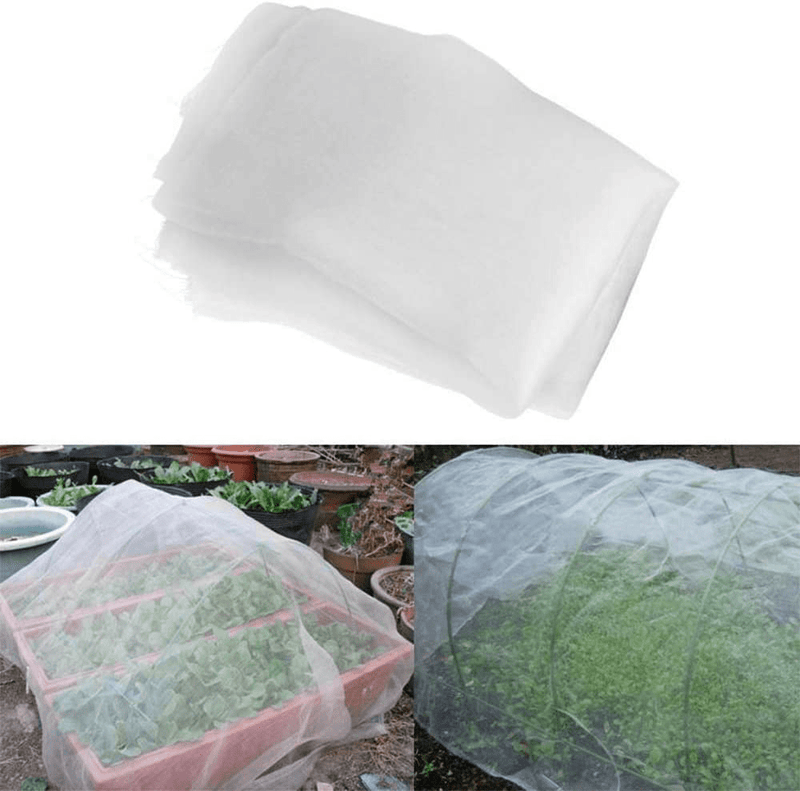 20Ft X 10Ft Mosquito Bug Insect Bird Net Barrier Hunting Blind Garden Netting for Protect Plant Fruits Flower from Insect Bird Eating (White, 3 M X 6 M) Sporting Goods > Outdoor Recreation > Camping & Hiking > Mosquito Nets & Insect Screens VikYel   