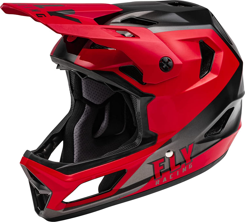 Fly Racing Adult Rayce Cycling Helmet Sporting Goods > Outdoor Recreation > Cycling > Cycling Apparel & Accessories > Bicycle Helmets Fly Racing Red/Black Youth Medium 