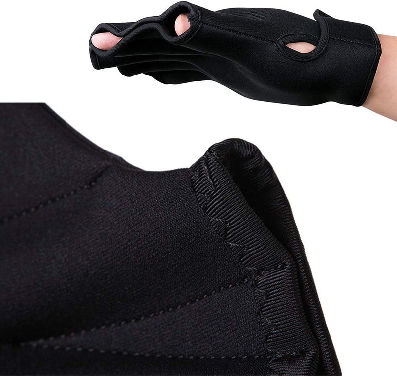 Manswill 1 Pair Aquatic Swimming Gloves, Frog Webbed Fitness Water Resistance Training Gloves/Neoprene Full Finger Gloves for Pool Playing Diving - Free Size Sporting Goods > Outdoor Recreation > Boating & Water Sports > Swimming > Swim Gloves MansWill   