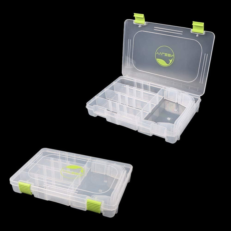 YVLEEN Fishing Tackle Boxes - 3600 3700 Tackle Box Plastic Storage Organizer Box with Removable Dividers - 2Packs/4Packs Tackle Trays - Included 2Pcs of Extra Clip Sporting Goods > Outdoor Recreation > Fishing > Fishing Tackle YVLEEN   
