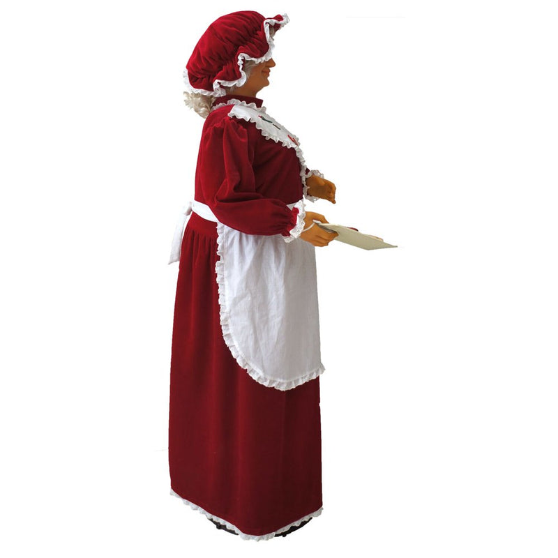 Fraser Hill Farm 58-In. Dancing Mrs. Claus with Baking Apron and Cookies | Indoor Animated Home Holiday Decor | Dancing Christmas Decorations | FMC058-2RD10  Fraser Hill Farm   