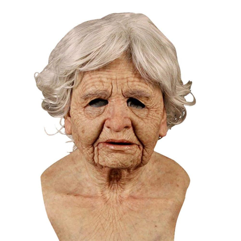 Novelty Halloween Costume Party Latex Head Mask Realistic Human Face (Old Man) Apparel & Accessories > Costumes & Accessories > Masks EFINNY F  