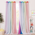 NICETOWN Nursery Curtains for Kids, Farmhouse Blackout Curtain Panels for Bedroom, Double Layer Star Hollow-Out Grommet Aesthetic Living Room Toddler Window Curtains, 2 Pcs, W52 X L84, Biscotti Beige Home & Garden > Decor > Window Treatments > Curtains & Drapes NICETOWN Rainbow-2 W52 x L84 