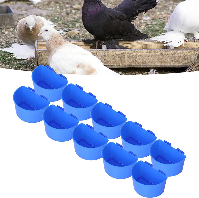 Jopwkuin Bird Feed, Waterproof Odorless Bird Feeding Watering Supplies Easy to Be Hung for Feed Pigeons Parrots, Cockatiels, Conures, Canaries, Finches, Budgies(Small Blue) Animals & Pet Supplies > Pet Supplies > Bird Supplies > Bird Cage Accessories > Bird Cage Food & Water Dishes Jopwkuin   