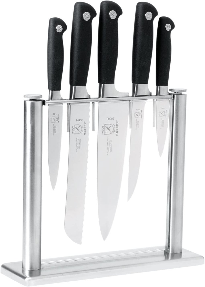 Mercer Culinary M20000 Genesis 6-Piece Forged Knife Block Set, Tempered Glass Block Home & Garden > Kitchen & Dining > Kitchen Tools & Utensils > Kitchen Knives Mercer Tool Corp.   