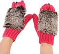 Ski Gloves Mittens Men Winter Fashion Warm Knitted Gloves Thickened and Velvet Head Gloves Mittens Combo with Pocket Sporting Goods > Outdoor Recreation > Boating & Water Sports > Swimming > Swim Gloves Bmisegm Hot Pink One Size 