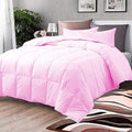 Comforter Bed Set - All Season Chocolate down Alternative Quilted Comforter Bed Set - 100% Cotton 800 Thread Count - Duvet Insert or Stand Alone Comforter - 3 Pcs Set - Oversized Queen Home & Garden > Linens & Bedding > Bedding > Quilts & Comforters BSC Collection Pink Oversized King 