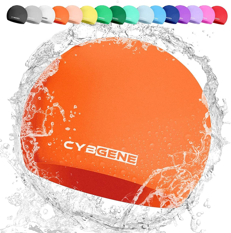 Cybgene Silicone Swim Cap, Unisex Swimming Cap for Women and Men, Comfortable Bathing Cap Ideal for Short Medium Long Hair Sporting Goods > Outdoor Recreation > Boating & Water Sports > Swimming > Swim Caps CybGene Mystic Red Small (Suggest≤10 years) 
