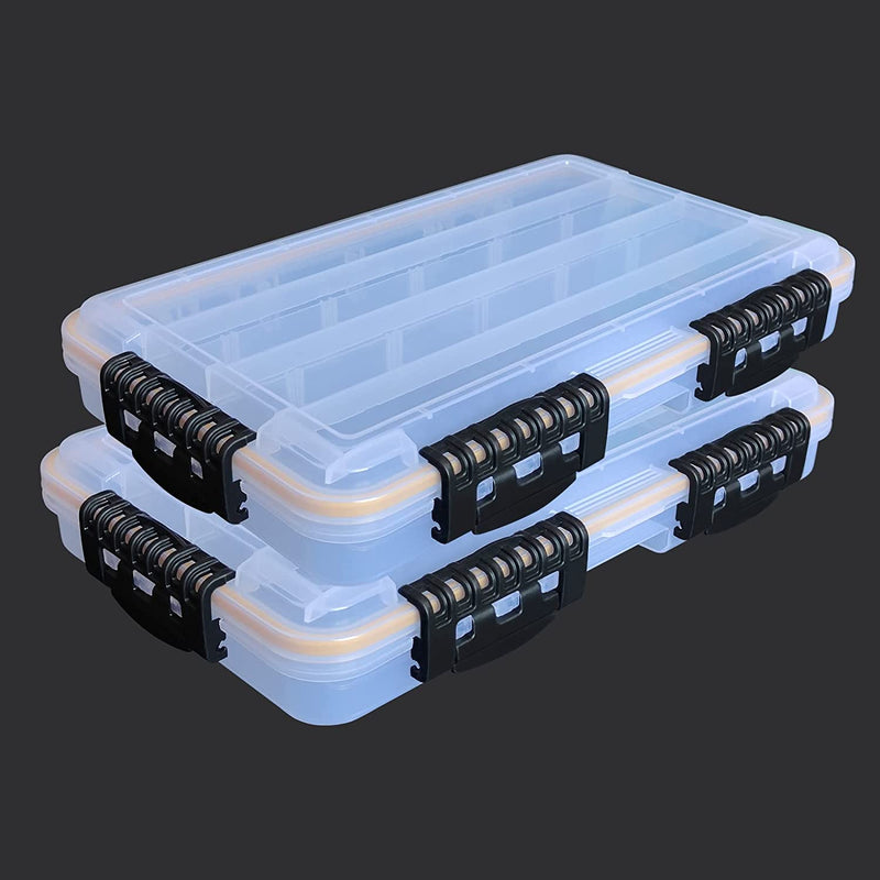 Transparent Airtight Fishing Tackle Box 3600/3700 Tackle Trays with Removable Dividers Waterproof Sunscreen Lure Box for Freshwater Saltwater Tackle Storage Tackle Box Organizer Ruisheng AT(3600×1) Sporting Goods > Outdoor Recreation > Fishing > Fishing Tackle Ruisheng AT 3700×2  