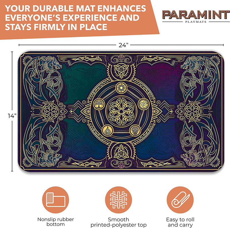 Paramint Lucid Dragon Blast (Stitched) - MTG Playmat - Compatible for Magic the Gathering Playmat - Play MTG, Yugioh, Pokemon, TCG - Original Play Mat Art Designs & Accessories Sporting Goods > Outdoor Recreation > Winter Sports & Activities Paramint   