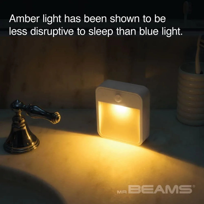 Beams MB720A 20 Lumen Amber LED Sleep Friendly Wireless Battery Powered Motion Sensing Nightlight, 3-Pack, White Home & Garden > Lighting > Night Lights & Ambient Lighting Beams   