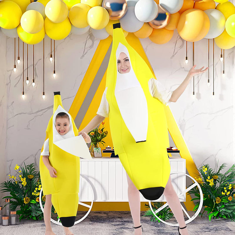 Besutolife Kids Banana Costume for Boys Girls Halloween Costumes Role Play Costume for Kids Light Weight Banana 4-12T  Besutolife   