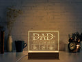 Woodemon Sister Gifts from Sister Birthday Night Light 5.9 Inch Acrylic USB Low Power Night Lamp, Best Friends Christmas Graduation Wedding Anniversary Thanksgiving Gifts for Sister Bestie Home & Garden > Lighting > Night Lights & Ambient Lighting Woodemon To Dad(square shape) 5.9IN 