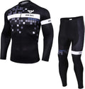 Men'S Cycling Jersey Set - Reflective Quick-Dry Biking Shirt and 3D Padded Cycling Bike Shorts Sporting Goods > Outdoor Recreation > Cycling > Cycling Apparel & Accessories nine bull Cx-black Small 