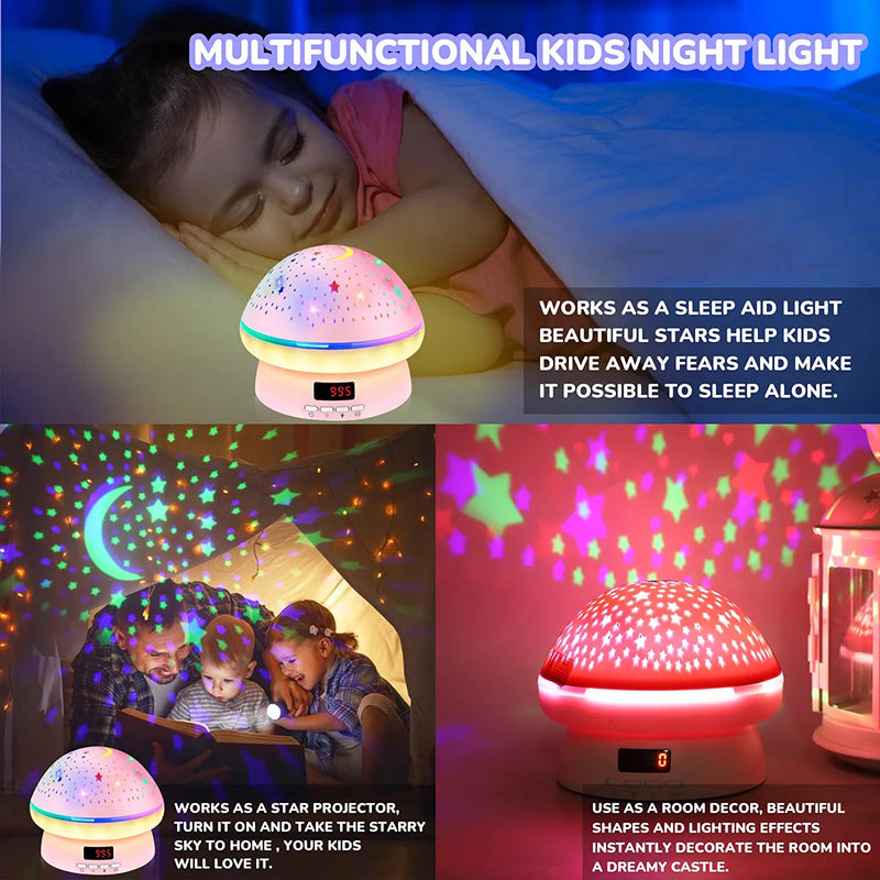 Toys for 3-8 Year Old Girls Boys, Timer Rotation Star Night Light Projector Kids Twinkle Lights, 2-9 Year Olds Kids Gifts Kawaii Birthday Easter Gifts for Kids,Gift for Teen Toddler Baby Girls Boys Home & Garden > Lighting > Night Lights & Ambient Lighting MINGKIDS   