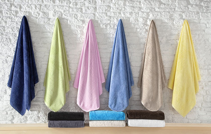 SALBAKOS Turkish Cotton Oversized Bath Sheet - Extra Large Bath Towels - XL, Toallas De Baño | Bano Grandes, 40 by 80 Inch, Aqua Home & Garden > Linens & Bedding > Towels SALBAKOS   
