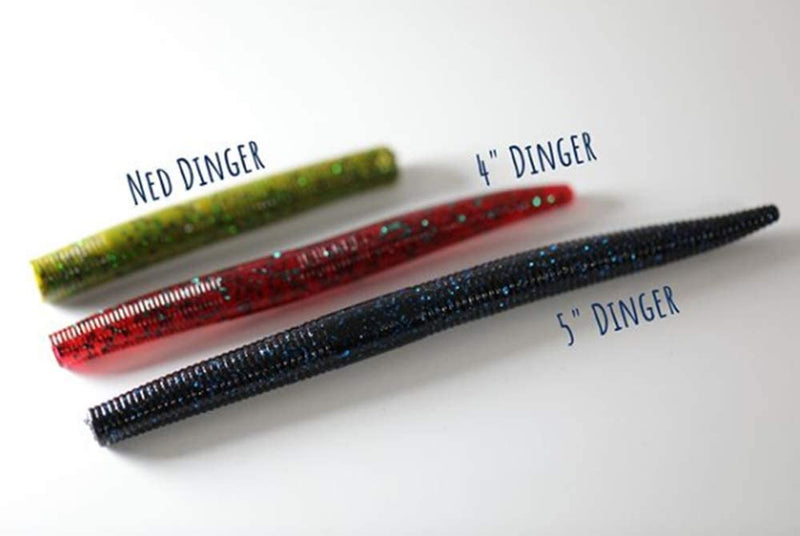 YUM Dinger Classic Worm All-Purpose Soft Plastic Bass Fishing Lure, 8 Count - Great Texas Rigged, Wacky Style, Carolina Rigged, Pitched, Etc. Sporting Goods > Outdoor Recreation > Fishing > Fishing Tackle > Fishing Baits & Lures Pradco Outdoor Brands   