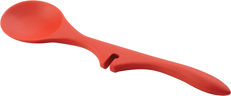 Rachael Ray Tools Silicone Lazy Spoon/Kitchen and Cooking Utensil, 13 Inch, Burgundy Red