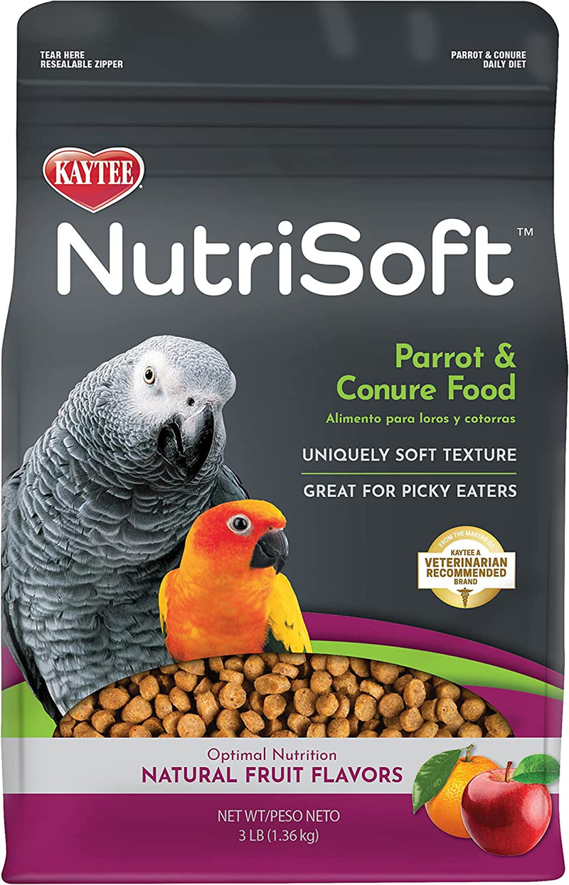 Kaytee Nutri Soft Pet Parrot & Conure Bird Food, 3 Pound Animals & Pet Supplies > Pet Supplies > Bird Supplies > Bird Food Kaytee   