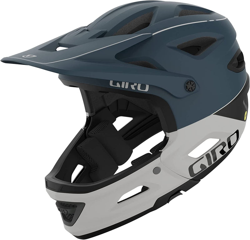 Giro Switchblade MIPS Adult Mountain Cycling Helmet Sporting Goods > Outdoor Recreation > Cycling > Cycling Apparel & Accessories > Bicycle Helmets Giro Matte Harbor Blue Medium (55-59 cm) 