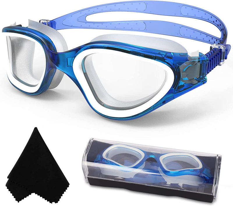 Polarized Swimming Goggles Swim Goggles anti Fog anti UV No Leakage Clear Vision for Men Women Adults Teenagers Sporting Goods > Outdoor Recreation > Boating & Water Sports > Swimming > Swim Goggles & Masks WIN.MAX Blue/Non-polarized Clear Lens  