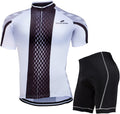 ZEROBIKE Men'S Short Sleeve Cycling Jersey Set Breathable Quick Dry 3D Padded Bicycle Shorts MTB Bike Clothing Sporting Goods > Outdoor Recreation > Cycling > Cycling Apparel & Accessories ZEROBIKE Type 8 X-Large 