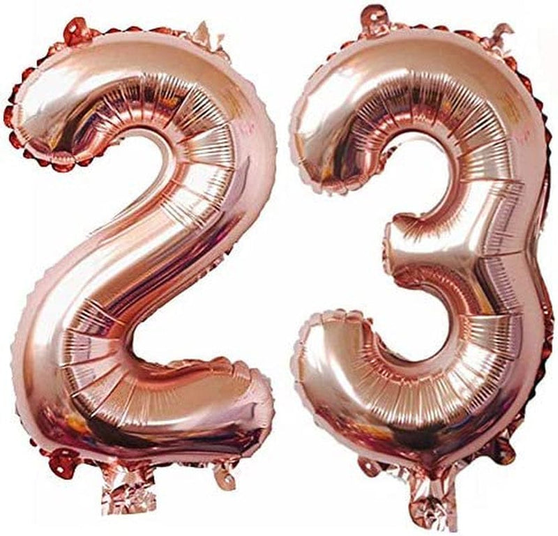 23Rd Birthday Decorations Party Supplies, Jumbo Rose Gold Foil Balloons for Birthday Party Supplies,Anniversary Events Decorations and Graduation Decorations Sweet 23 Party,23Rd Anniversary Arts & Entertainment > Party & Celebration > Party Supplies sunnylifyau   