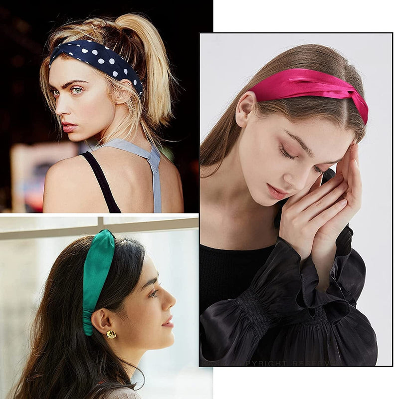 24 Pack Boho Headbands for Women,Vintage Floral Elastic Hair Accessories for Women'S Hair , Twisted Knot Girls' Fashion Headbands for Wigs Sporting Goods > Outdoor Recreation > Winter Sports & Activities Jeatonge   