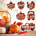 24 Pieces Thanksgiving Buffalo Plaid Ornament Wooden Hanging Sign Hanging Wishes Craft for Fall Harvest Wall Decoration 6 Styles Pumpkin Turkey Truck (Orange and Black) (Orange and Black, 24) Home & Garden > Decor > Seasonal & Holiday Decorations& Garden > Decor > Seasonal & Holiday Decorations Blulu Orange and Black 24 