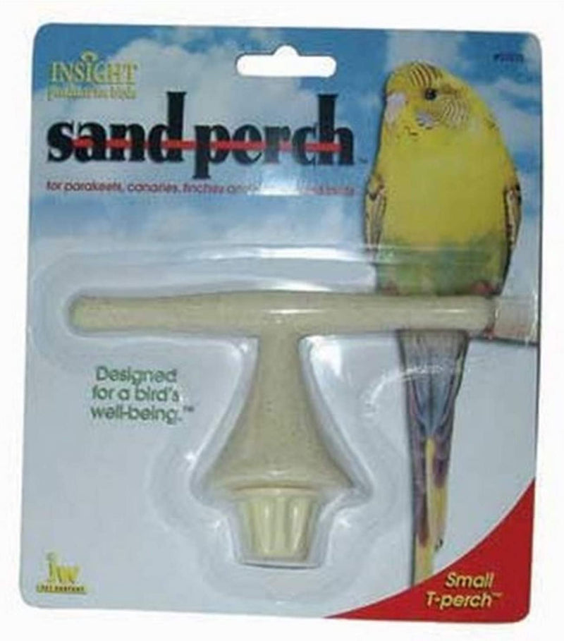 JW Pet Company Insight Sand Perch T Perch Bird Accessory, Small, Colors Vary Animals & Pet Supplies > Pet Supplies > Bird Supplies JW Pet Company Small  
