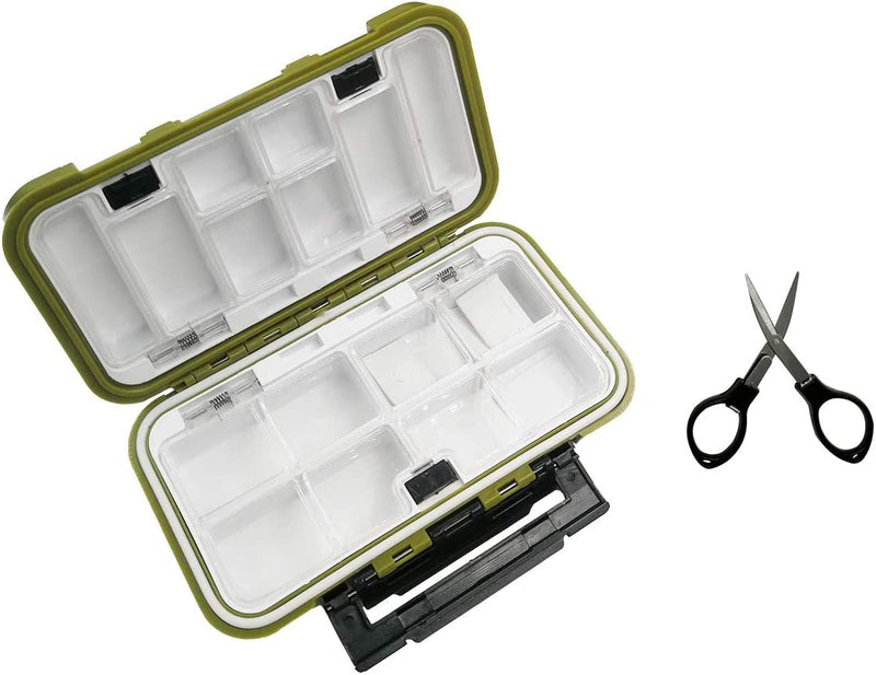 Milepetus Waterproof Fishing Lure Box Spoon Hooks Baits Storage Tackle Box Containers for Casting Fishing Fly Fishing,Large/Medium/Small Lure Case Available Sporting Goods > Outdoor Recreation > Fishing > Fishing Tackle Milepetus Green-Medium  