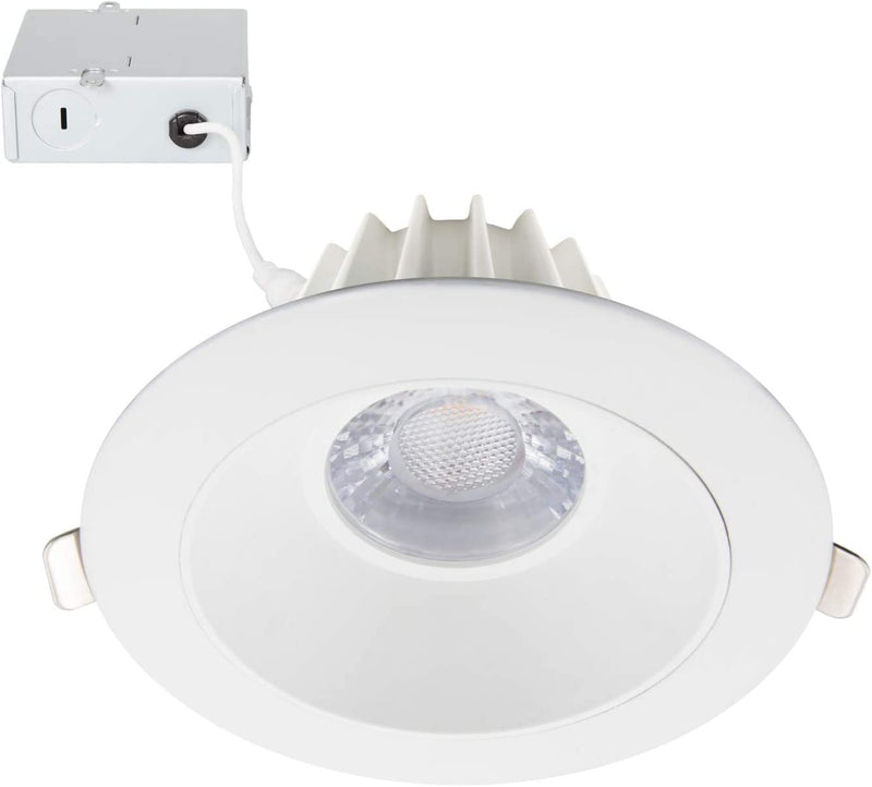 Maxxima 4 In. 2700K Slim Recessed Anti-Glare LED Downlight, Canless IC Rated, 1200 Lumens, 90 CRI Warm White Junction Box Included Home & Garden > Lighting > Flood & Spot Lights Maxxima Round - 2700K  