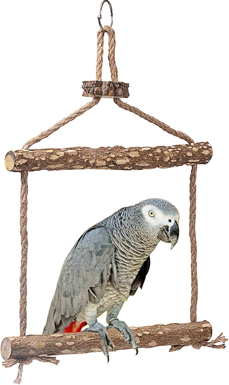 Bird Perch Nature Wood Stand for 3-4Pcs Small Medium Parrots (S) Animals & Pet Supplies > Pet Supplies > Bird Supplies Harvestkey Nature Perch  