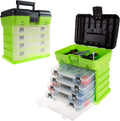 Pink Tool Box – Durable Tackle Box Organizer & Creative 1354-83 Options Grab'N'Go Rack System, Small, Magenta Sporting Goods > Outdoor Recreation > Fishing > Fishing Tackle Stalwart Green Tool Box 12 in x 8 in x 12.5 in