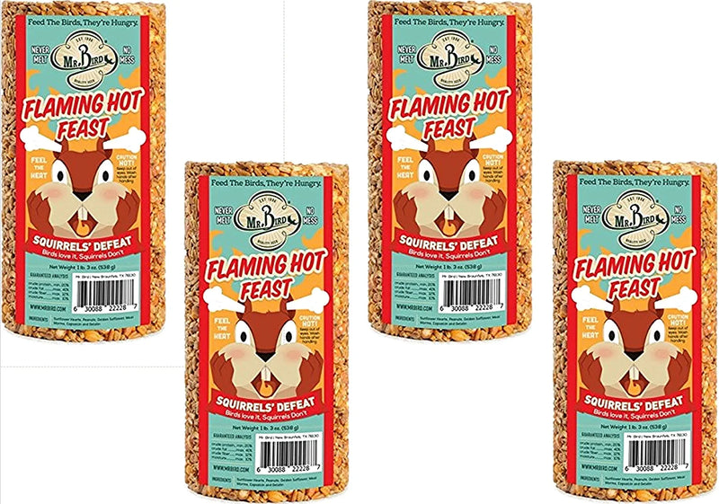 2-Pack of Mr. Bird Flaming Hot Feast Small Cylinder 19 Oz. Animals & Pet Supplies > Pet Supplies > Bird Supplies > Bird Food Mr. Bird 4  