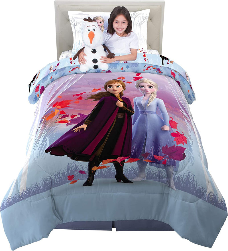 Franco Kids Bedding Comforter with Sheets and Cuddle Pillow Bedroom Set, (5 Piece) Twin Size, Disney Frozen 2 Home & Garden > Linens & Bedding > Bedding Franco   