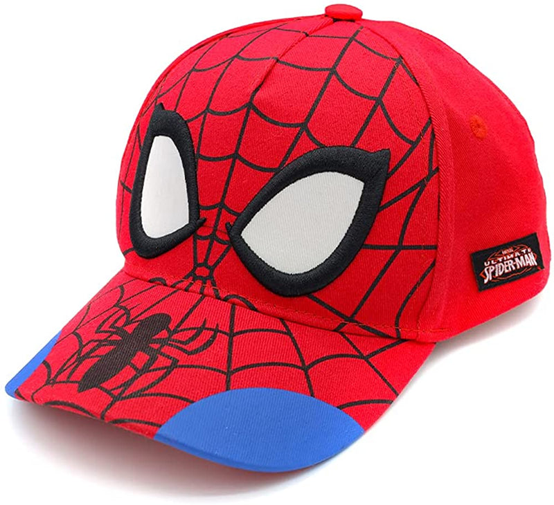 Marvel Spiderman Hat for Boys, Breathable Spiderman Baseball Cap for Toddlers, Boys Ages 3-9 Sporting Goods > Outdoor Recreation > Winter Sports & Activities Marvel Spiderman 3d  