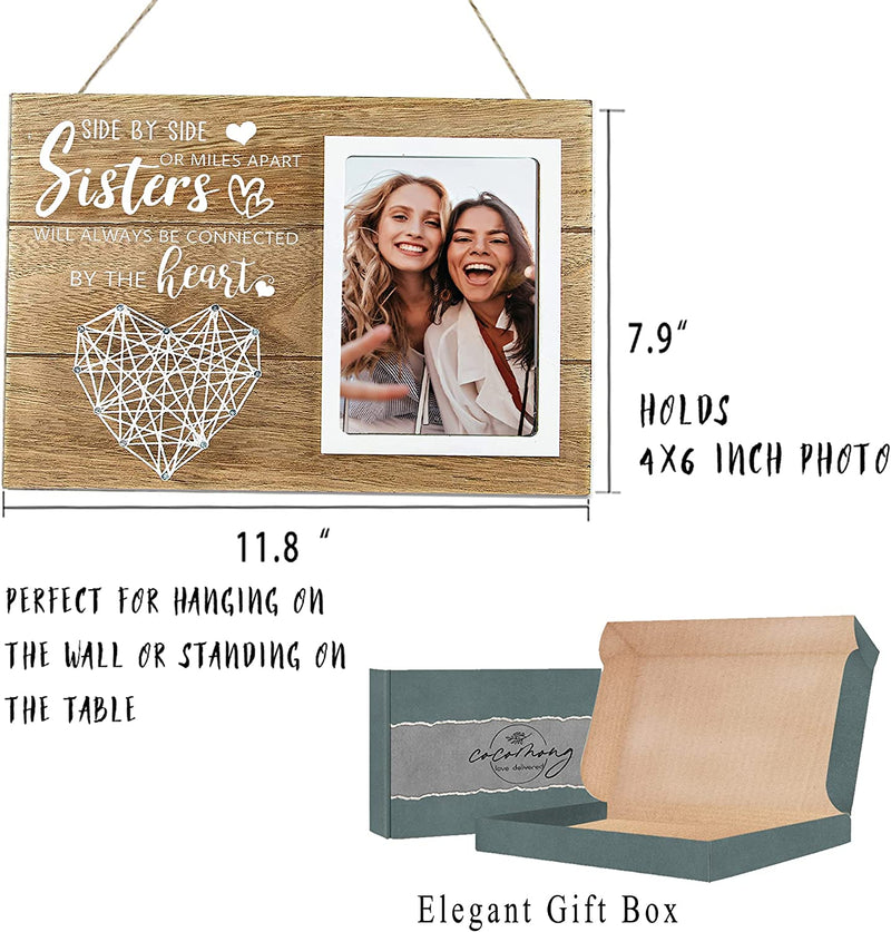 Sister Birthday Gifts from Sister, Sister Picture Frame, Sisters Gifts from Sister, Mothers Day Gifts for Sister 4X6 Picture Frame Home & Garden > Decor > Picture Frames cocomong   