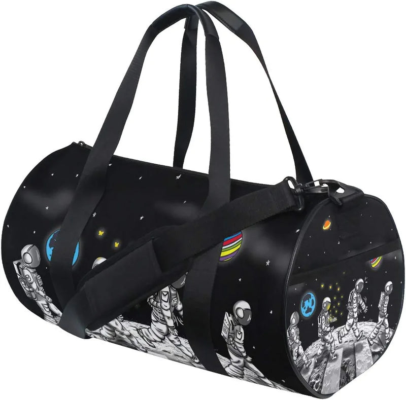Cute Panda Duffel Bag,Canvas Travel Bag for Gym Sports and Overnight Home & Garden > Household Supplies > Storage & Organization ALAZA multicolored Space Astronaut  