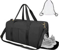 ICEIVY Gym Duffle Bag Dry Wet Separated Gym Bag Sport Duffle Bag Training Handbag Yoga Bag with Extra Drawstring Backpack for Man and Women (Black-Upgrade) Home & Garden > Household Supplies > Storage & Organization ADKX-US Black  