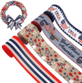 26 Yard Patriotic Burlap Ribbons Independence Wired Edge Ribbon Stripes Stars USA Flag Pattern for Memorial Day 4th of July President's Day Decorations DIY Wrapping Crafts, 2.5" x 6.5 Yards (4 Rolls) Arts & Entertainment > Hobbies & Creative Arts > Arts & Crafts > Art & Crafting Materials > Embellishments & Trims > Ribbons & Trim peony man Dark color  