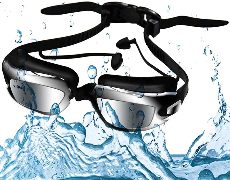 Goggles for Kids Swimming, Adult Swimming Goggles, Kids Swim Goggles Children anti Fog, Women Mens Swim Goggles Sporting Goods > Outdoor Recreation > Boating & Water Sports > Swimming > Swim Goggles & Masks Uptsky Adult Electroplated Black  