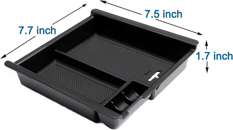 JDMCAR Compatible with Center Console Organizer 2023 Toyota Tacoma Accessories 2022 2021 2020 2019 2018 2017 2016, Tacoma Insert ABS Black Material Tray Sporting Goods > Outdoor Recreation > Winter Sports & Activities JDMCAR   